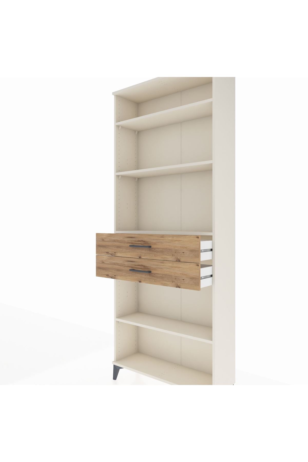 Arges Dolap 4 Raflı 2 Çekmeceli 88x30x221 Aytaşı-Çam