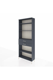 Arges Dolap 4 Raflı 2 Çekmeceli 88x30x221 Antrasit-Antrasit