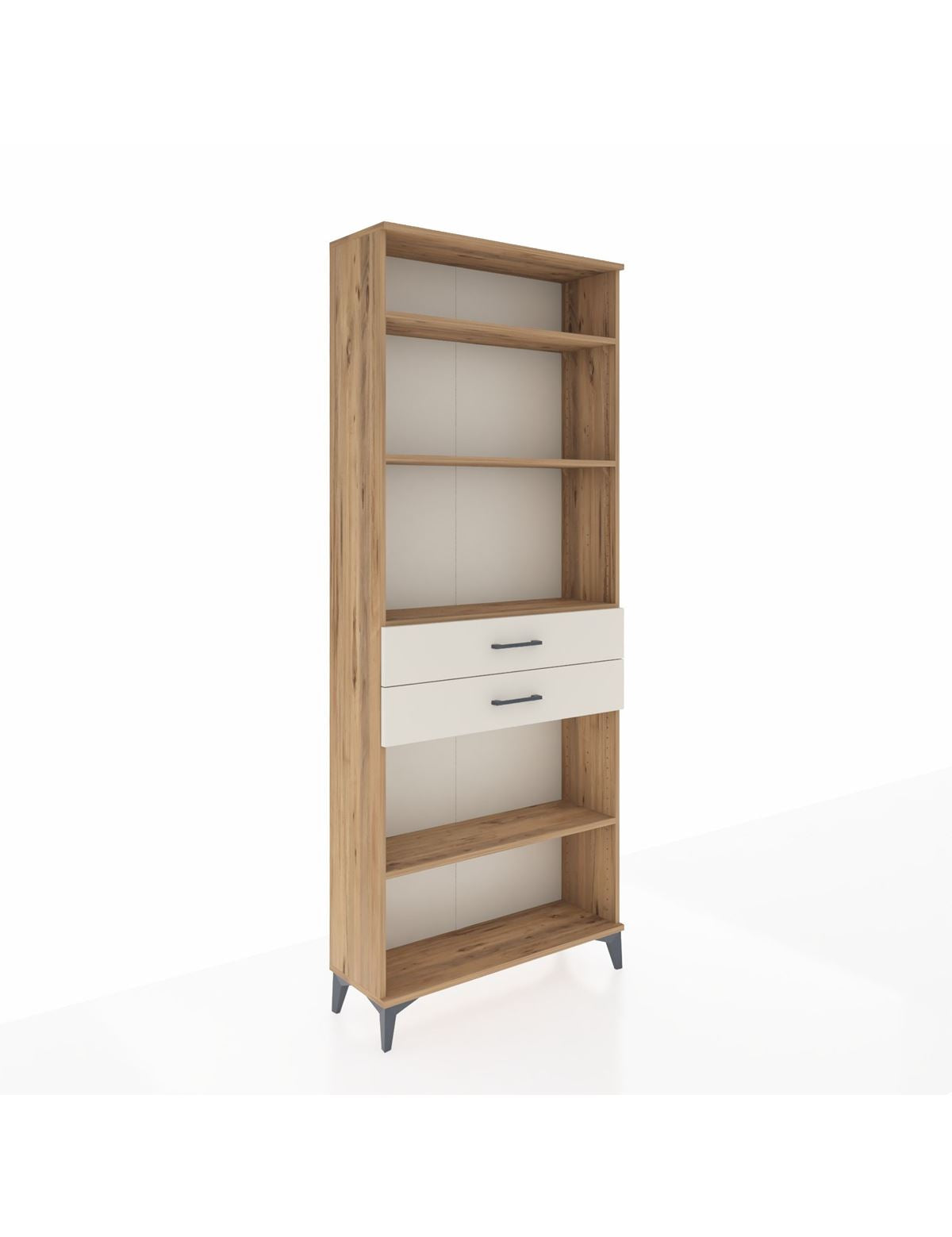 Arges Dolap 4 Raflı 2 Çekmeceli 88x30x221 Çam-Aytaşı