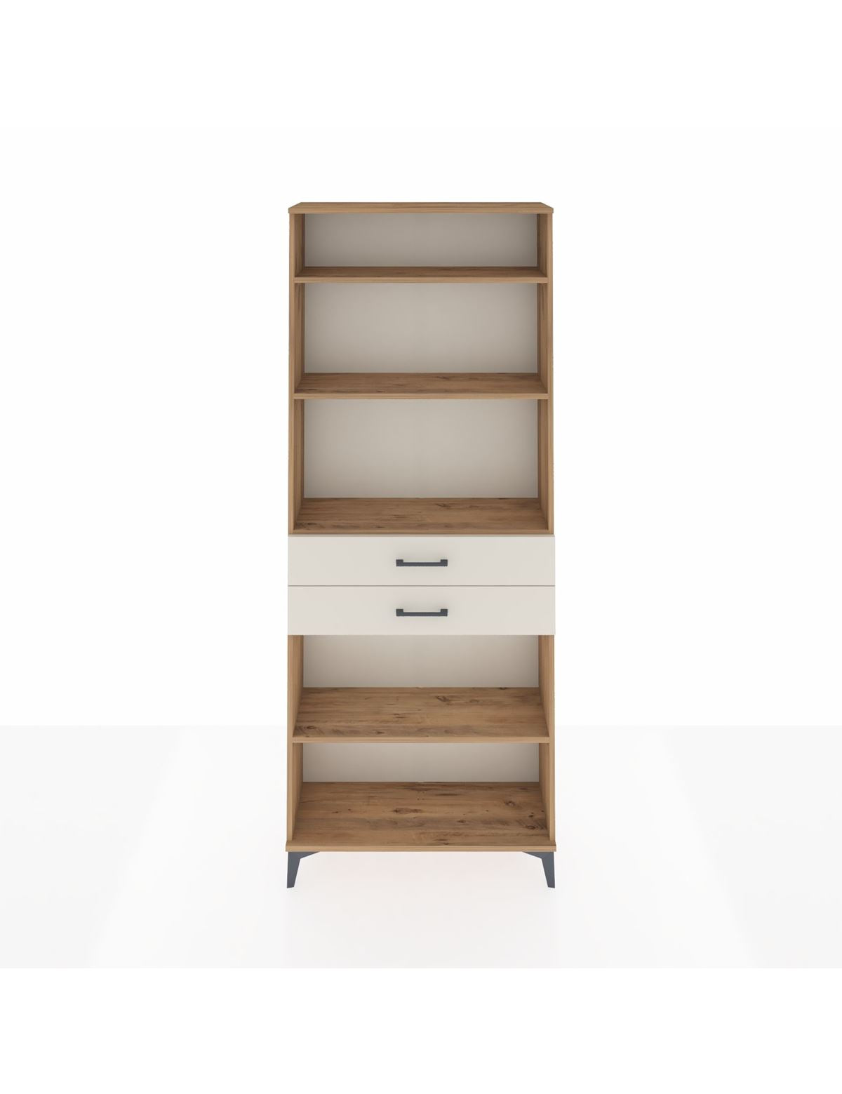 Arges Dolap 4 Raflı 2 Çekmeceli 88x30x221 Çam-Aytaşı