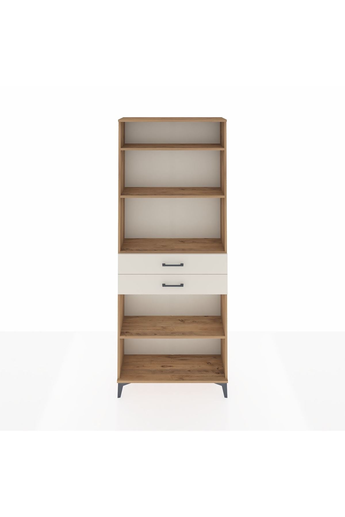 Arges Dolap 4 Raflı 2 Çekmeceli 88x30x221 Çam-Aytaşı