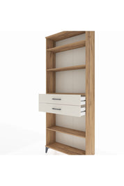 Arges Dolap 4 Raflı 2 Çekmeceli 88x30x221 Çam-Aytaşı