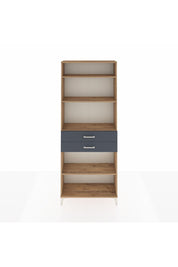 Arges Dolap 4 Raflı 2 Çekmeceli 88x30x221 Çam-Antrasit