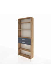 Arges Dolap 4 Raflı 2 Çekmeceli 88x30x221 Çam-Antrasit