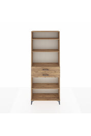 Arges Dolap 4 Raflı 2 Çekmeceli 88x30x221 Çam-Çam