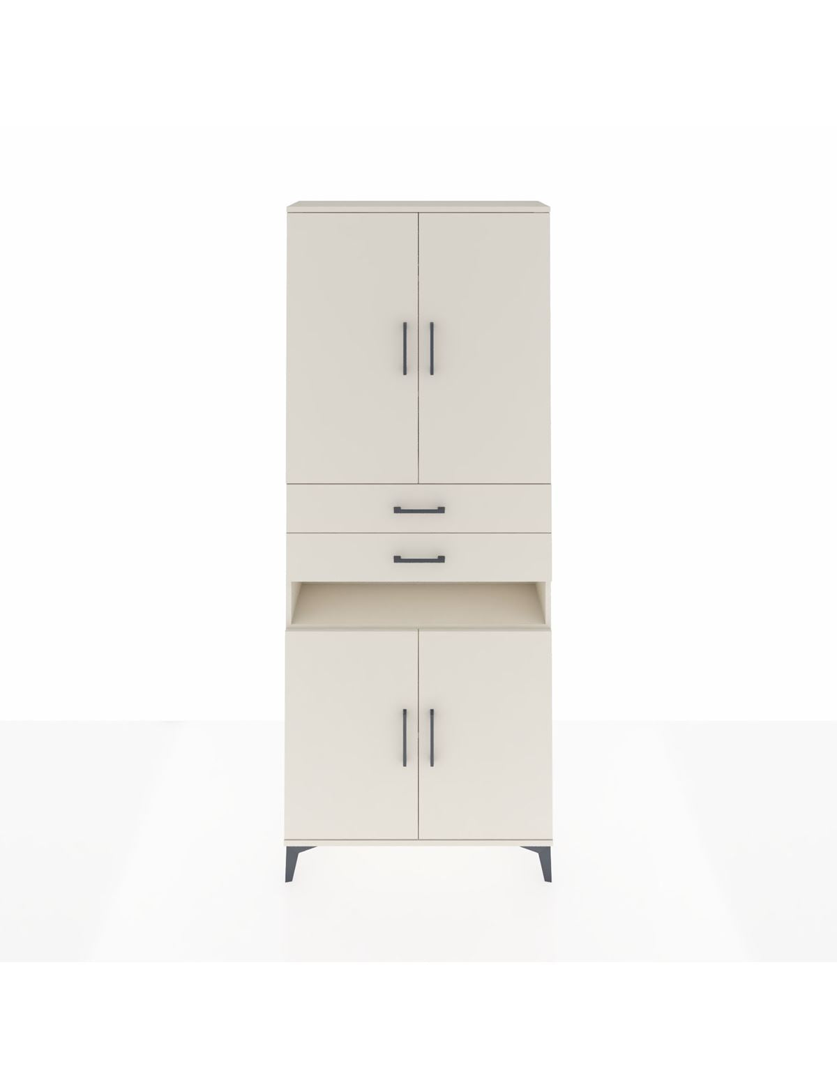 Arges Dolap 5 Raflı 2 Çekmeceli 4 Kapaklı 88x30x221 Aytaşı-Aytaşı