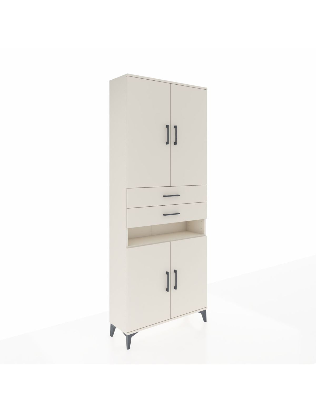 Arges Dolap 5 Raflı 2 Çekmeceli 4 Kapaklı 88x30x221 Aytaşı-Aytaşı