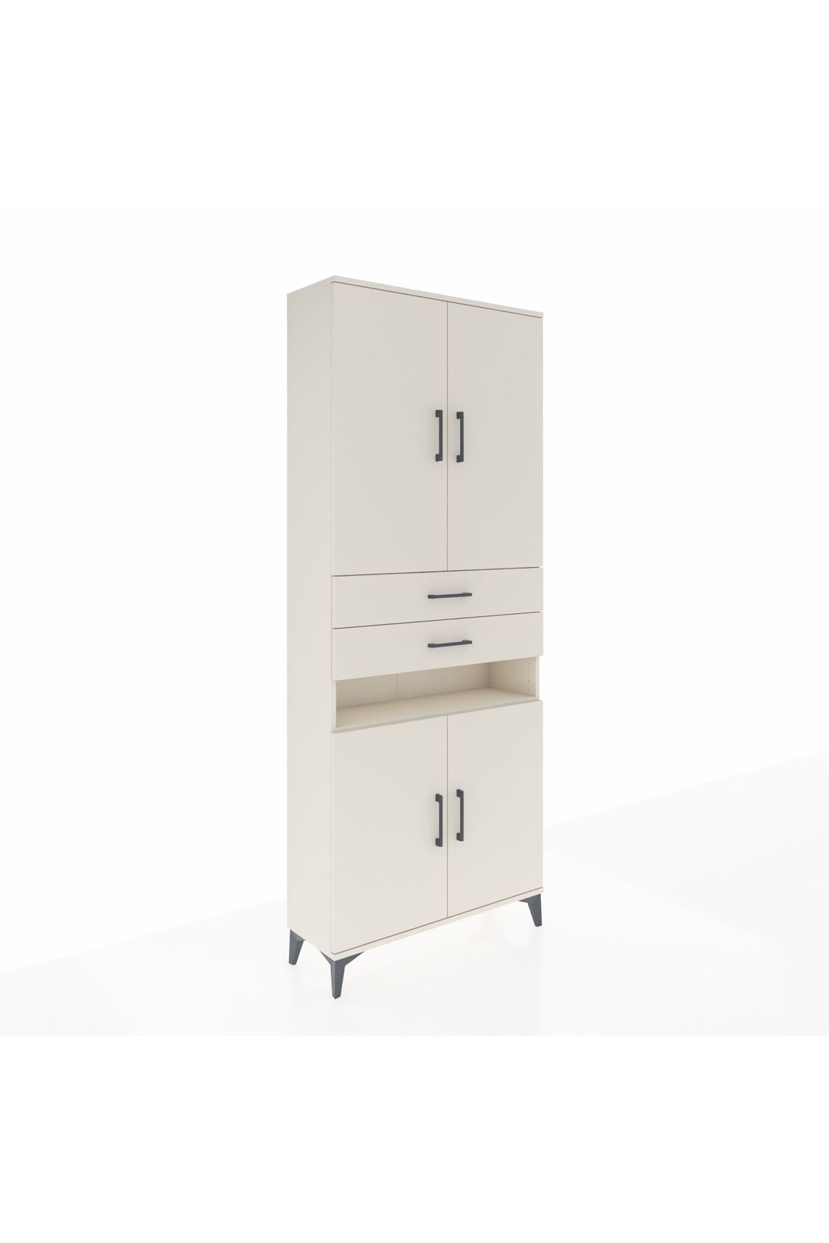 Arges Dolap 5 Raflı 2 Çekmeceli 4 Kapaklı 88x30x221 Aytaşı-Aytaşı