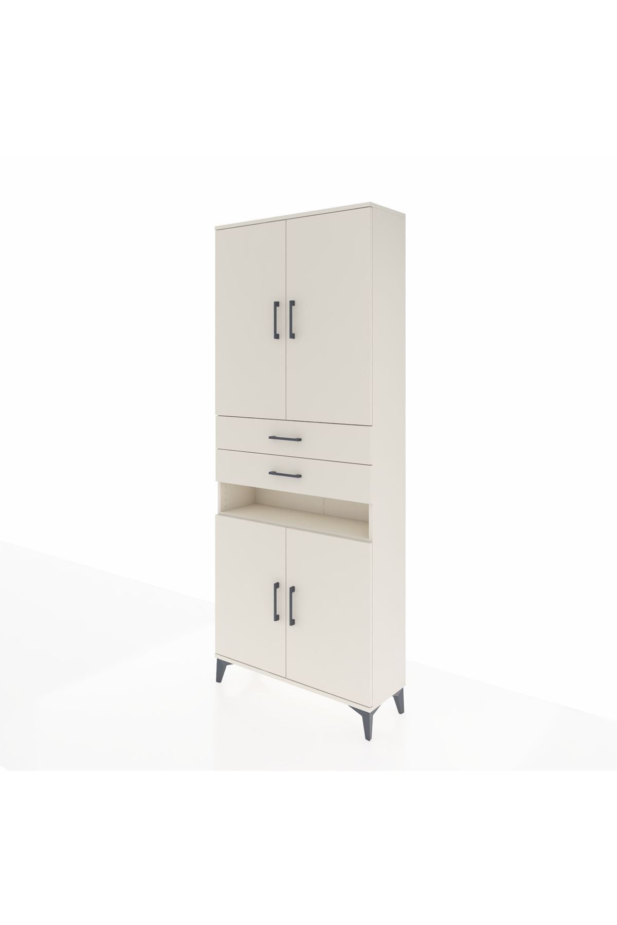 Arges Dolap 5 Raflı 2 Çekmeceli 4 Kapaklı 88x30x221 Aytaşı-Aytaşı