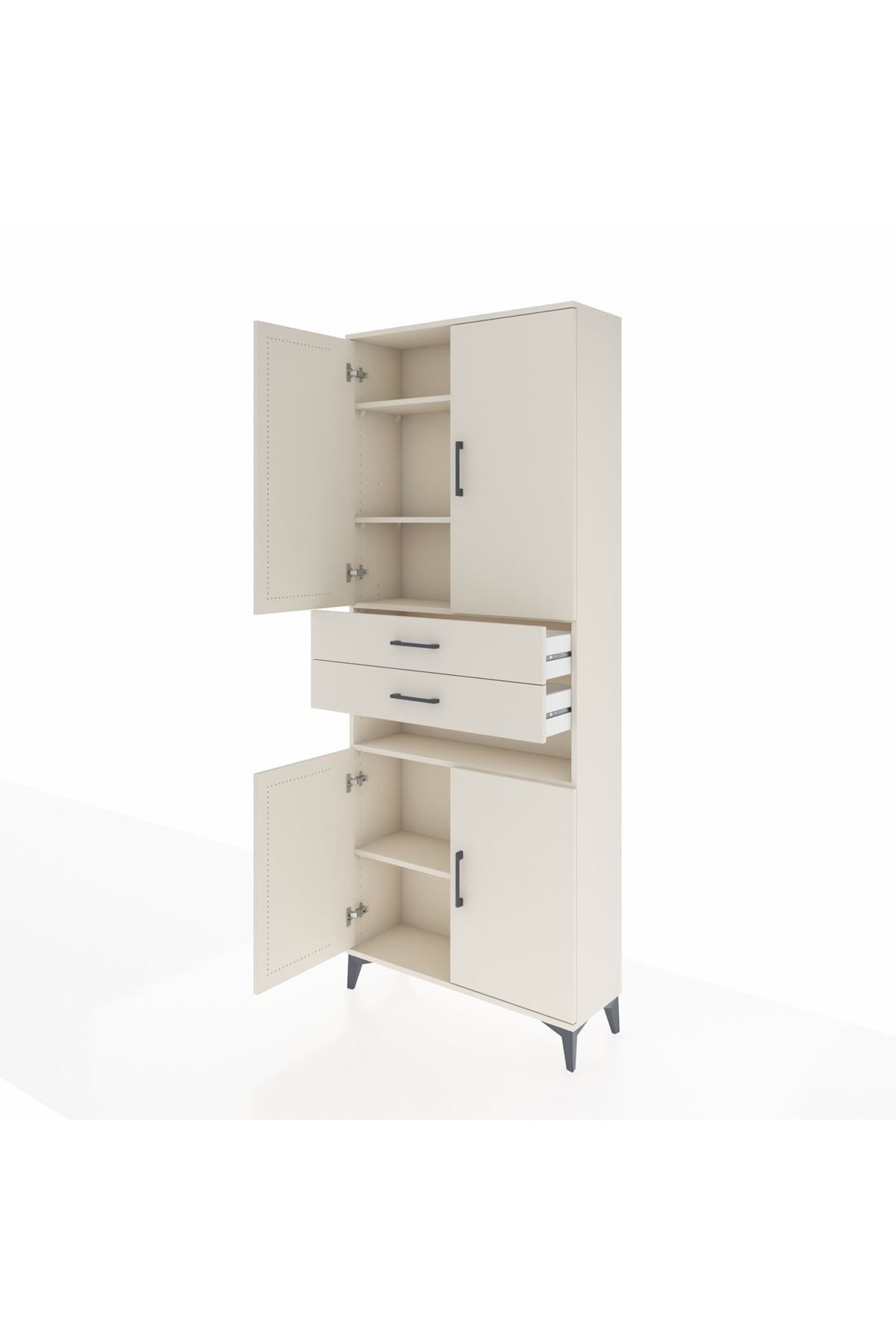 Arges Dolap 5 Raflı 2 Çekmeceli 4 Kapaklı 88x30x221 Aytaşı-Aytaşı