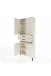 Arges Dolap 5 Raflı 2 Çekmeceli 4 Kapaklı 88x30x221 Aytaşı-Aytaşı