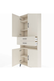 Arges Dolap 5 Raflı 2 Çekmeceli 4 Kapaklı 88x30x221 Aytaşı-Aytaşı