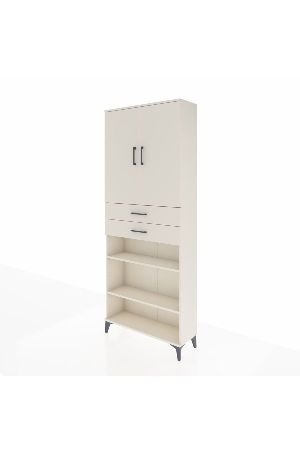 Arges Dolap 5 Raflı 2 Çekmeceli 2 Kapaklı 88x30x221 Aytaşı-Aytaşı