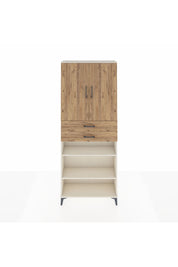 Arges Dolap 5 Raflı 2 Çekmeceli 2 Kapaklı 88x30x221 Aytaşı-Çam