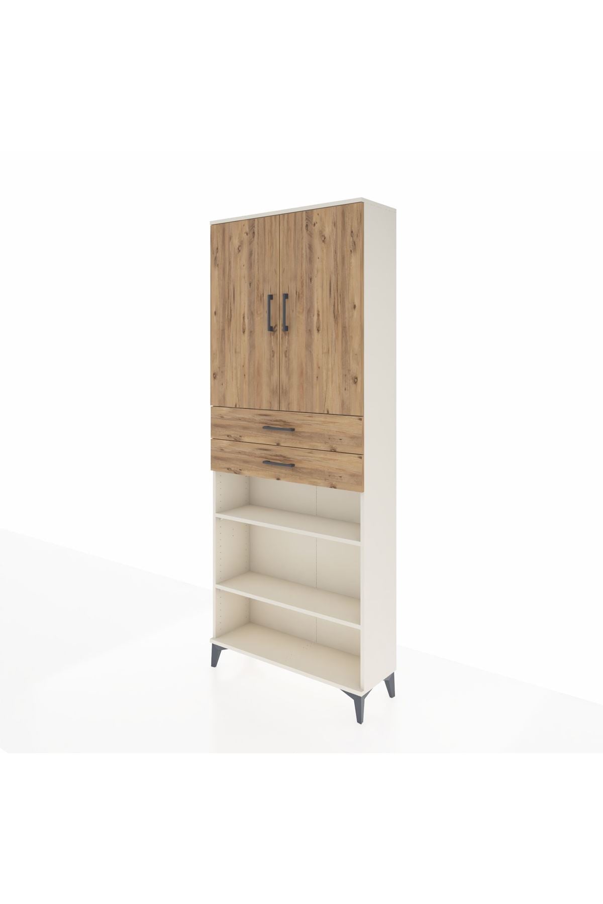 Arges Dolap 5 Raflı 2 Çekmeceli 2 Kapaklı 88x30x221 Aytaşı-Çam