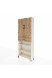 Arges Dolap 5 Raflı 2 Çekmeceli 2 Kapaklı 88x30x221 Aytaşı-Çam