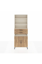 Arges Dolap 5 Raflı 2 Çekmeceli 2 Kapaklı 88x30x221 Aytaşı-Çam