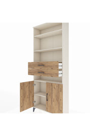 Arges Dolap 5 Raflı 2 Çekmeceli 2 Kapaklı 88x30x221 Aytaşı-Çam