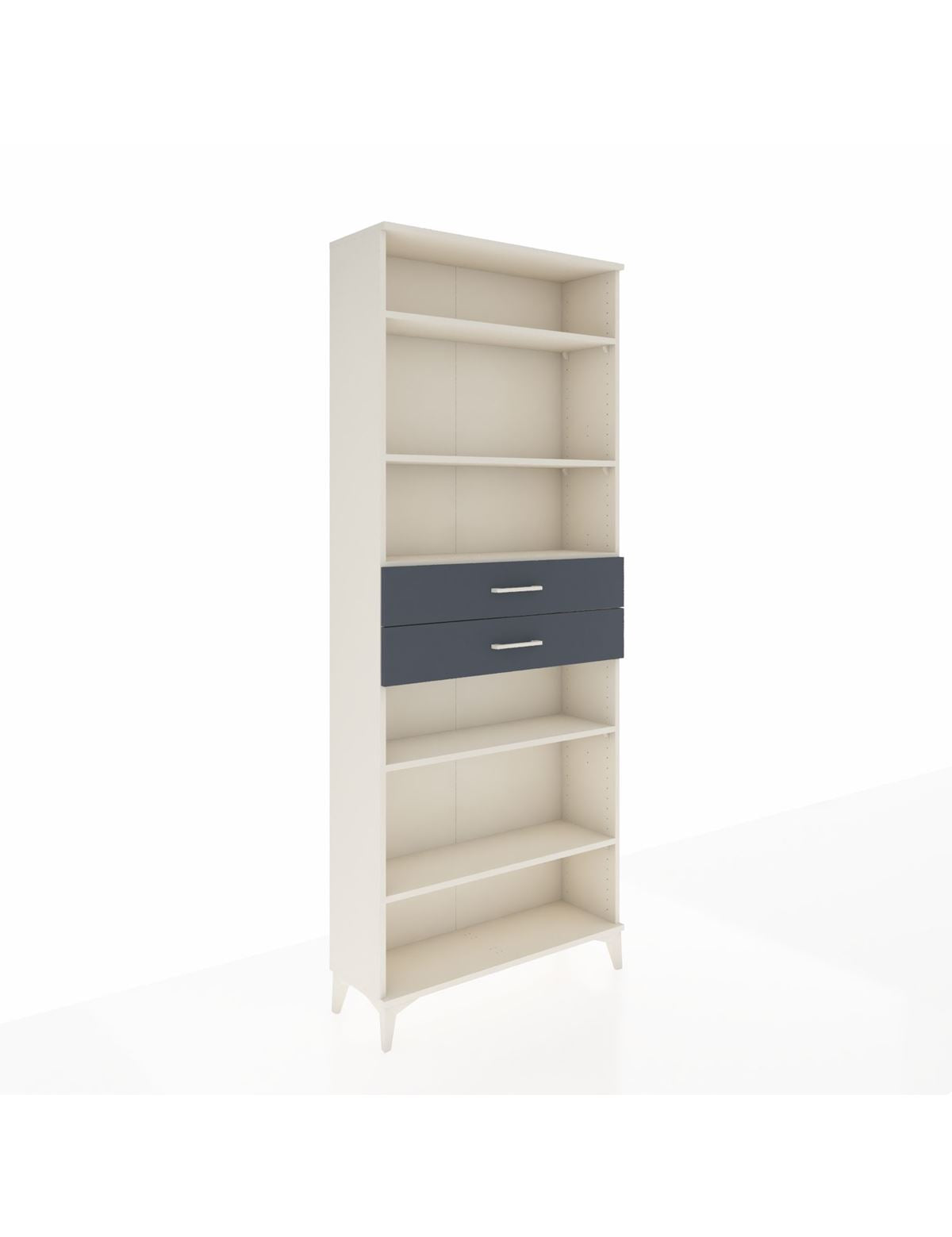 Arges Dolap 5 Raflı 2 Çekmeceli 88x30x221 Aytaşı-Antrasit