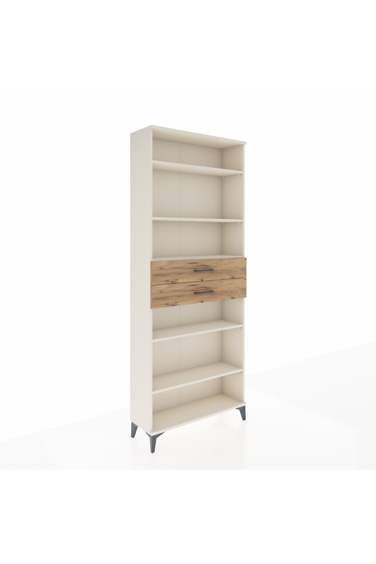 Arges Dolap 5 Raflı 2 Çekmeceli 88x30x221 Aytaşı-Çam