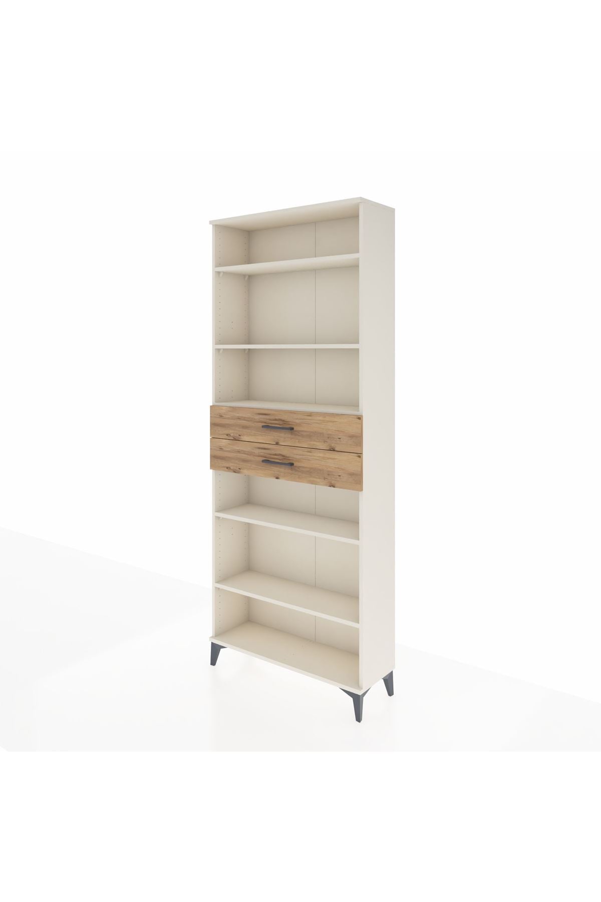 Arges Dolap 5 Raflı 2 Çekmeceli 88x30x221 Aytaşı-Çam