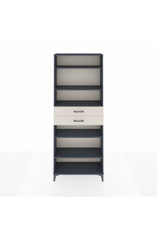 Arges Dolap 5 Raflı 2 Çekmeceli 88x30x221 Antrasit-Aytaşı