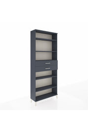 Arges Dolap 5 Raflı 2 Çekmeceli 88x30x221 Antrasit-Antrasit