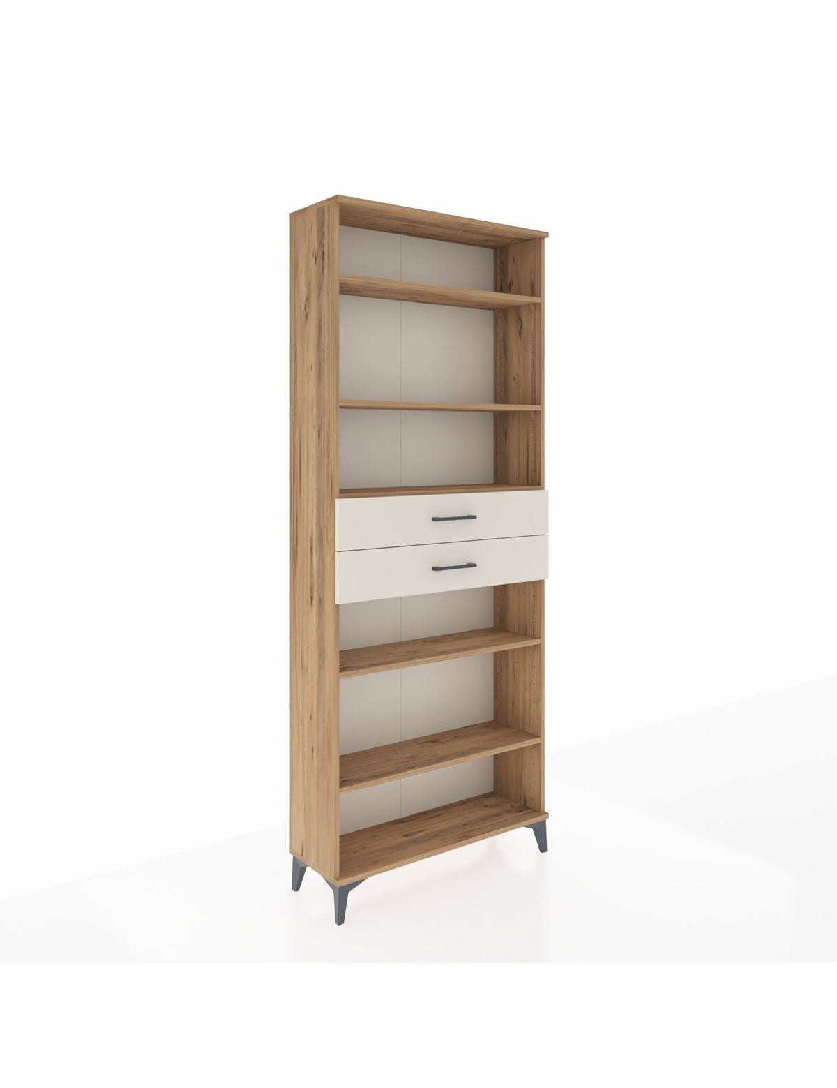 Arges Dolap 5 Raflı 2 Çekmeceli 88x30x221 Çam-Aytaşı