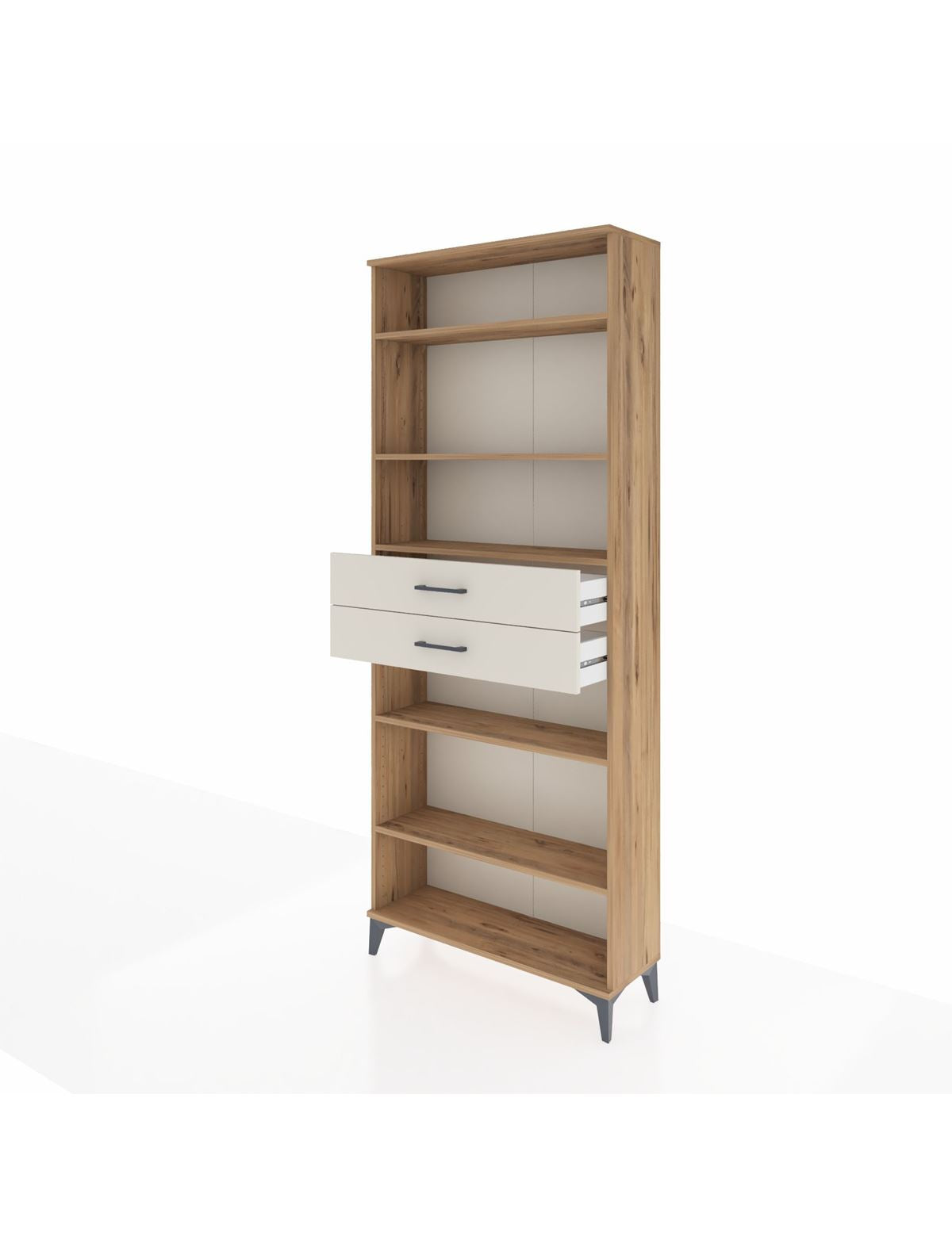 Arges Dolap 5 Raflı 2 Çekmeceli 88x30x221 - S30M193V7A