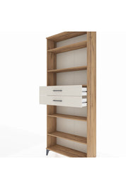 Arges Dolap 5 Raflı 2 Çekmeceli 88x30x221 Çam-Aytaşı