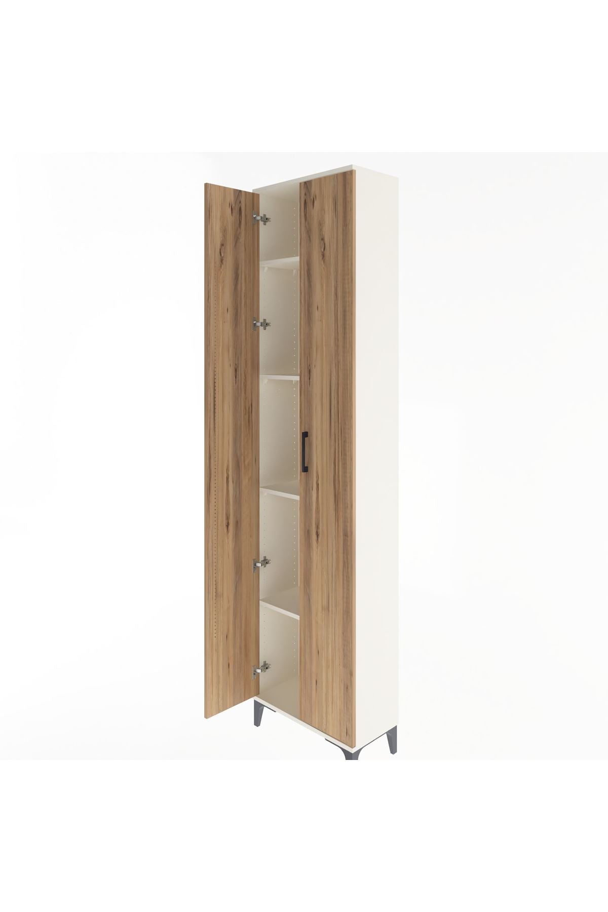 Arges Dolap 4 Raflı 2 Kapaklı 60x30x243 Aytaşı-Çam