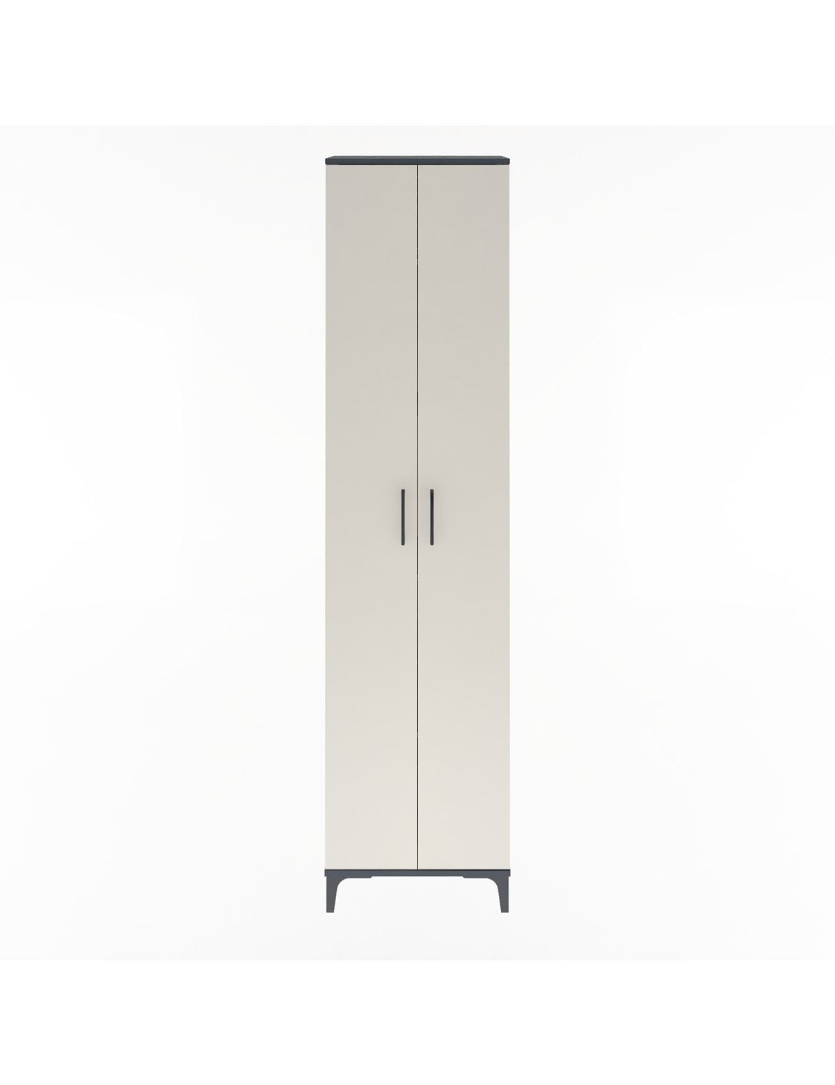 Arges Dolap 4 Raflı 2 Kapaklı 60x30x243 Antrasit-Aytaşı