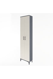 Arges Dolap 4 Raflı 2 Kapaklı 60x30x243 Antrasit-Aytaşı