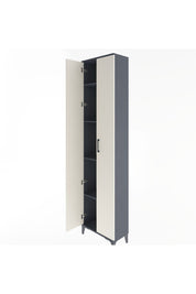 Arges Dolap 4 Raflı 2 Kapaklı 60x30x243 Antrasit-Aytaşı