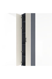 Arges Dolap 4 Raflı 2 Kapaklı 60x30x243 Antrasit-Aytaşı