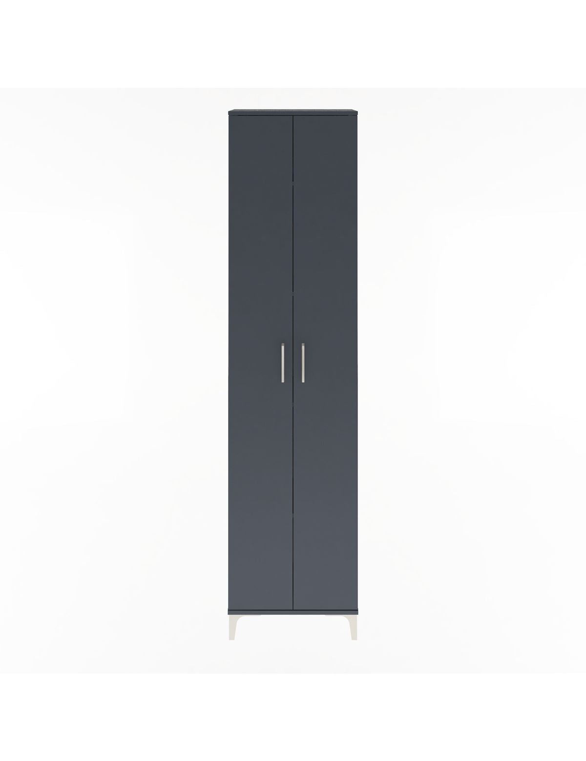 Arges Dolap 4 Raflı 2 Kapaklı 60x30x243 Antrasit-Antrasit