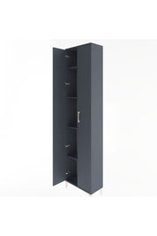 Arges Dolap 4 Raflı 2 Kapaklı 60x30x243 Antrasit-Antrasit