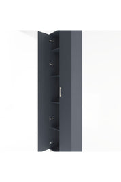 Arges Dolap 4 Raflı 2 Kapaklı 60x30x243 Antrasit-Antrasit