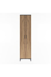 Arges Dolap 4 Raflı 2 Kapaklı 60x30x243 Antrasit-Çam