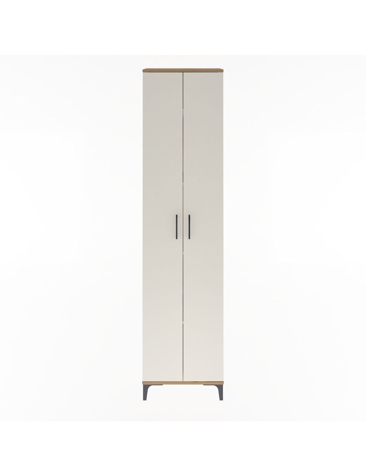 Arges Dolap 4 Raflı 2 Kapaklı 60x30x243 Çam-Aytaşı