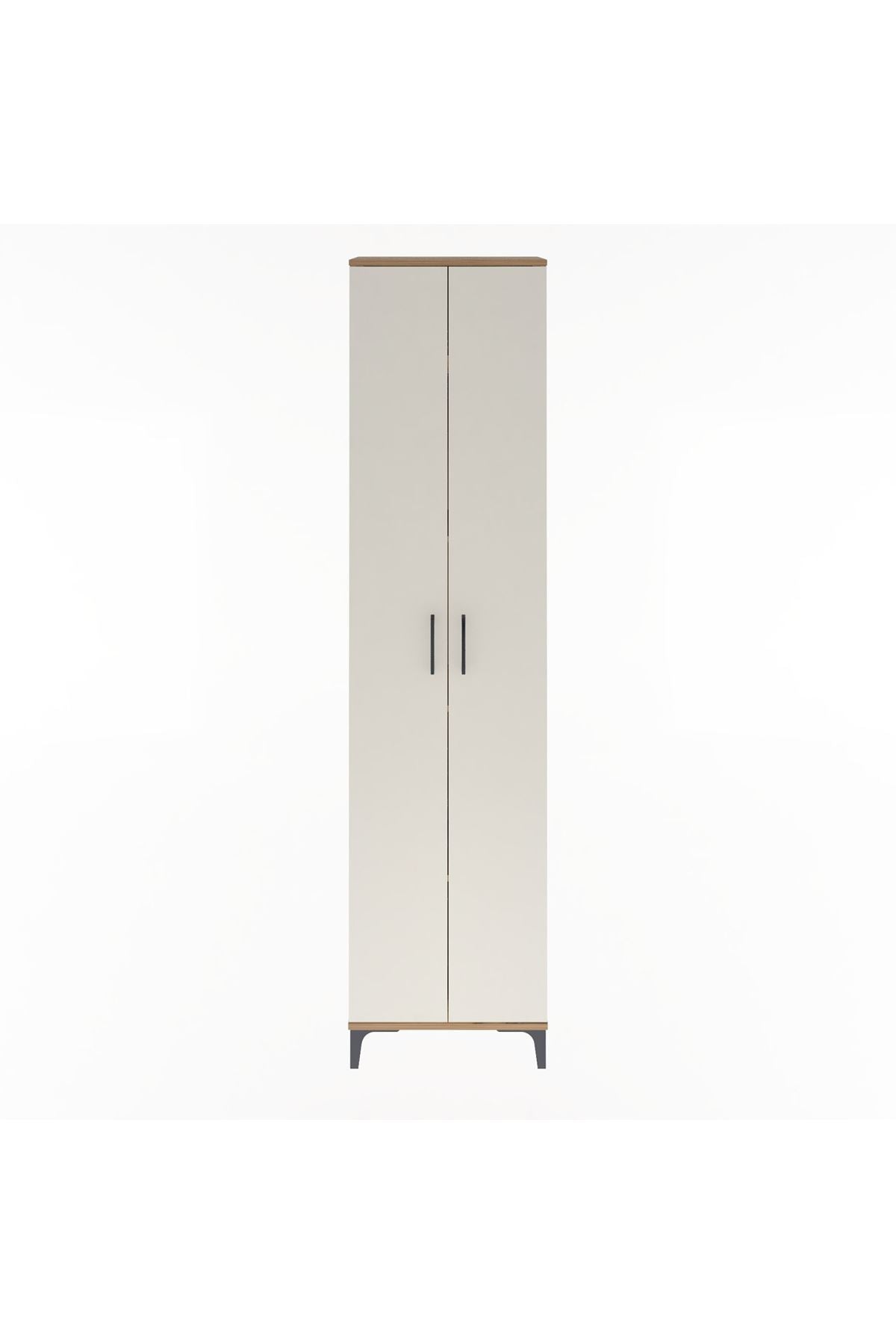 Arges Dolap 4 Raflı 2 Kapaklı 60x30x243 Çam-Aytaşı