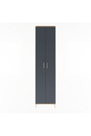 Arges Dolap 4 Raflı 2 Kapaklı 60x30x243 Çam-Antrasit