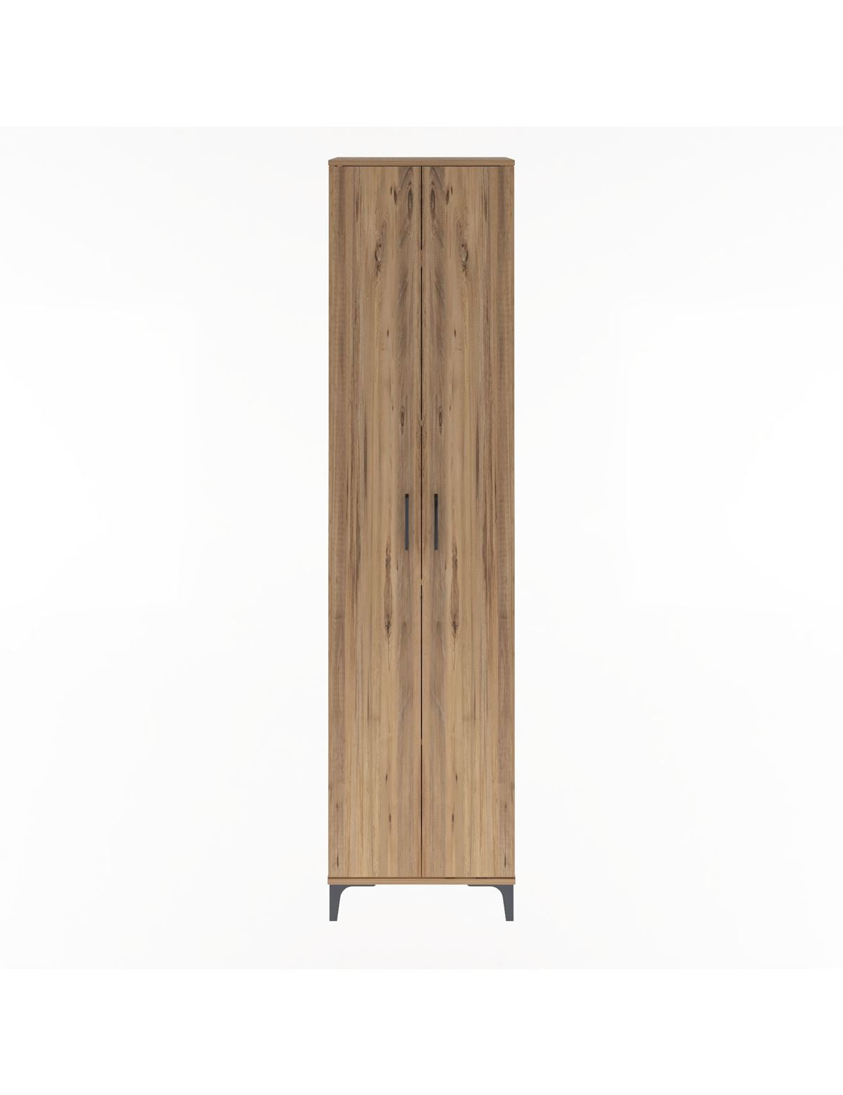 Arges Dolap 4 Raflı 2 Kapaklı 60x30x243 Çam-Çam