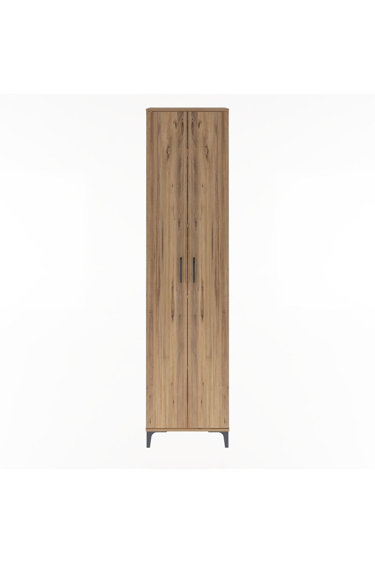 Arges Dolap 4 Raflı 2 Kapaklı 60x30x243 Çam-Çam