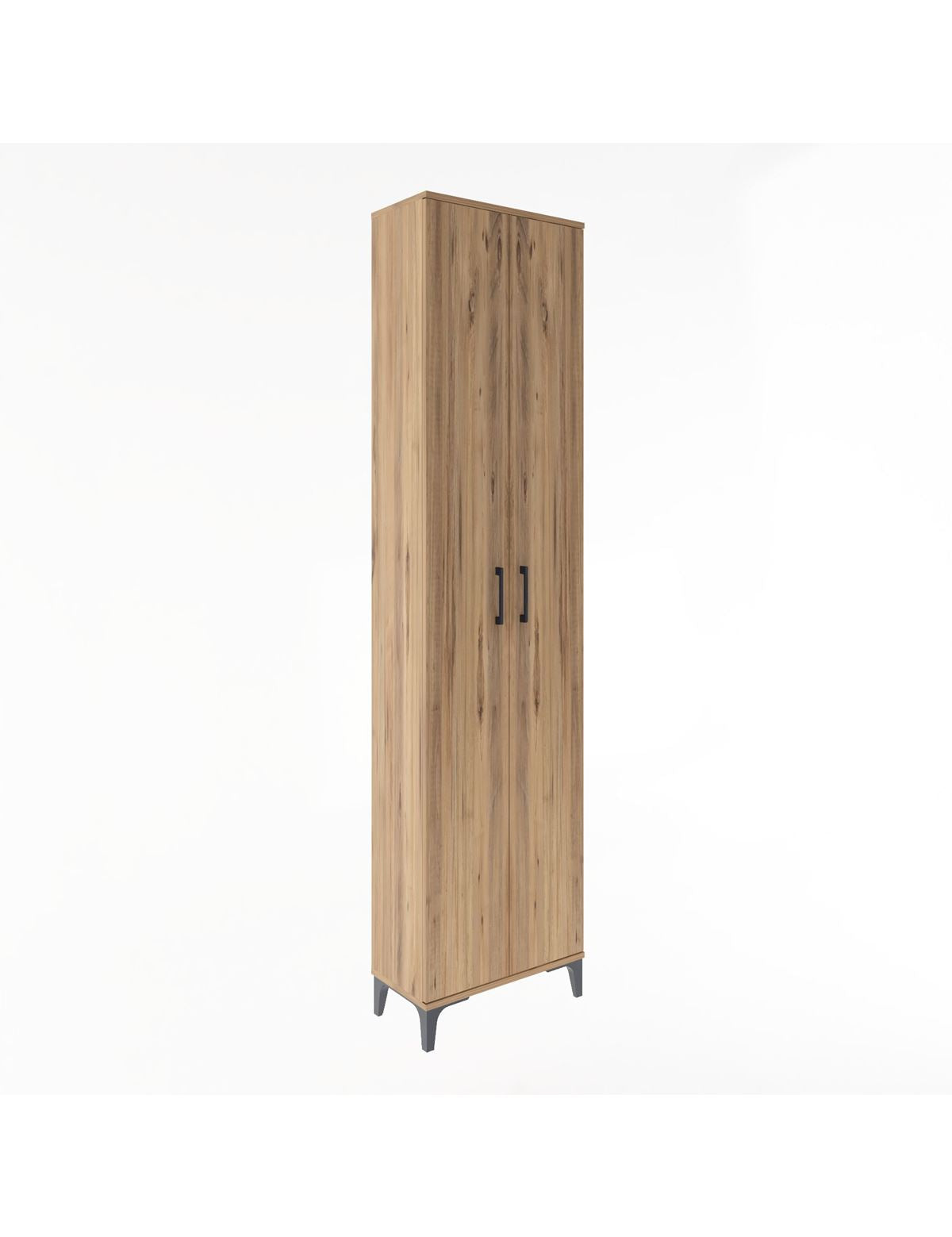 Arges Dolap 4 Raflı 2 Kapaklı 60x30x243 Çam-Çam