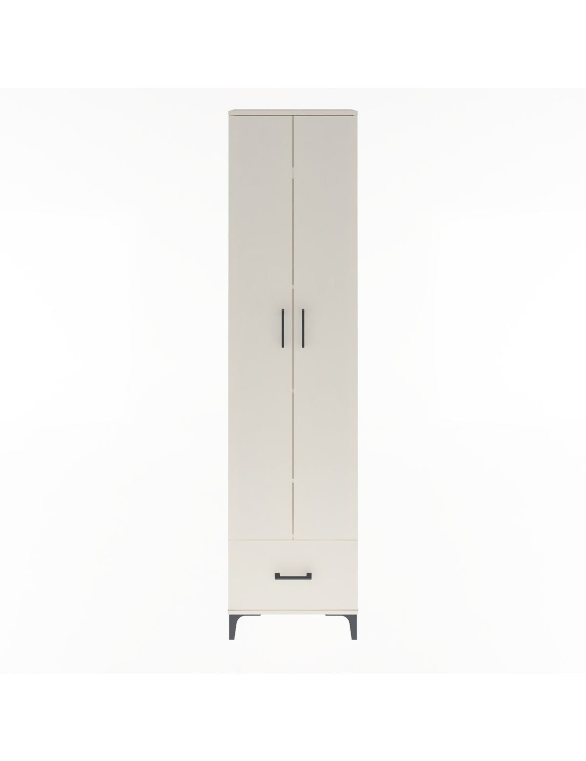 Arges Dolap 5 Raflı Tek Çekmeceli 2 Kapaklı 60x30x243 Aytaşı-Aytaşı