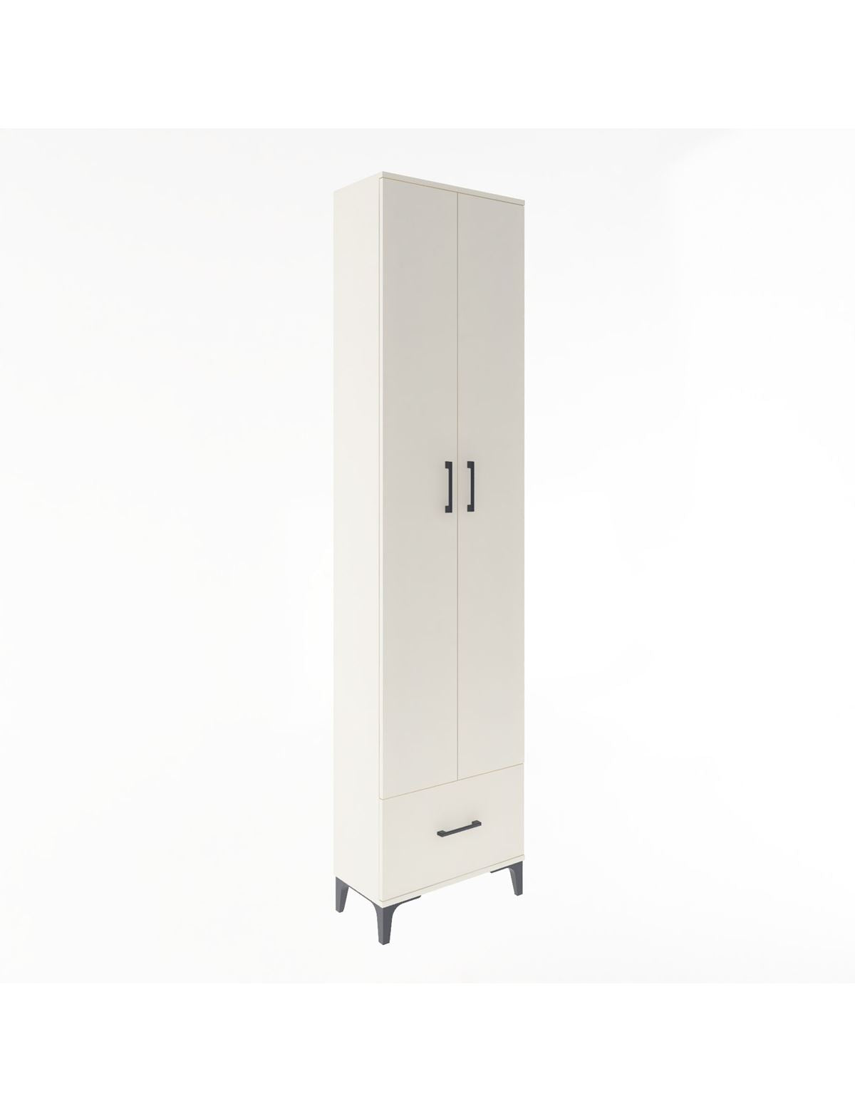 Arges Dolap 5 Raflı Tek Çekmeceli 2 Kapaklı 60x30x243 Aytaşı-Aytaşı