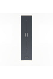 Arges Dolap 5 Raflı Tek Çekmeceli 2 Kapaklı 60x30x243 Aytaşı-Antrasit