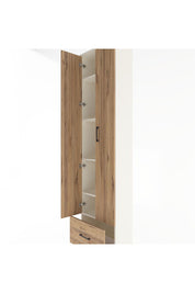 Arges Dolap 5 Raflı Tek Çekmeceli 2 Kapaklı 60x30x243 Aytaşı-Çam