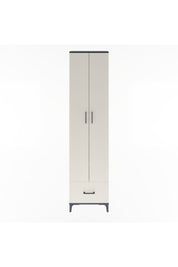 Arges Dolap 5 Raflı Tek Çekmeceli 2 Kapaklı 60x30x243 Antrasit-Aytaşı